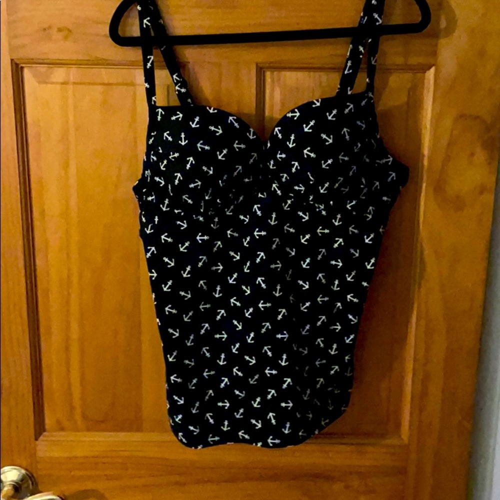 Black and white tankini top - Torrid 1